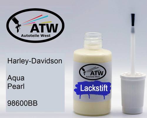 Harley-Davidson, Aqua Pearl, 98600BB: 20ml Lackstift, von ATW Autoteile West.